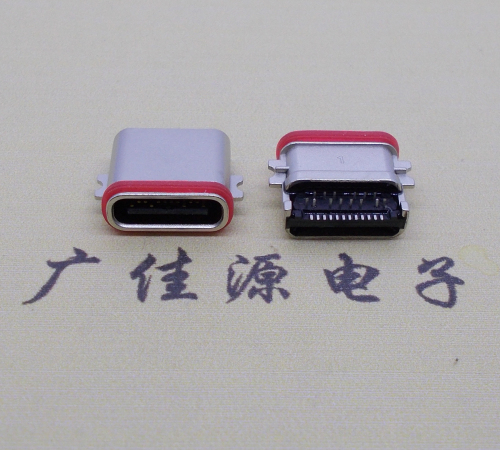 沉板1.0防水东莞usb 3.1 type c24p前贴后插座